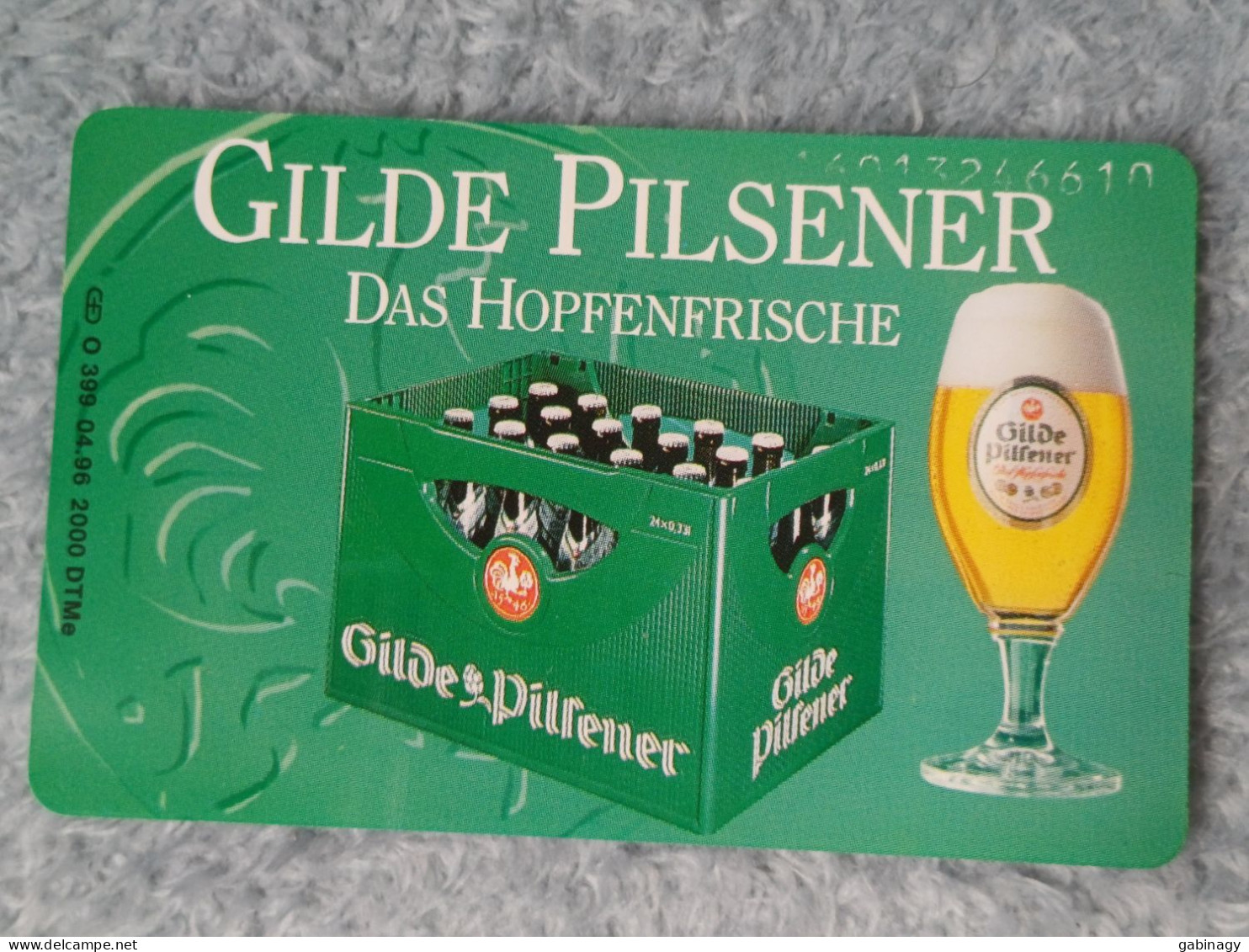 GERMANY-1077 - O 0399 - Gilde Brauerei 7 - Gilde Pilsener (Bierkasten) - BEER - 2.000ex. - O-Series: Kundenserie Vom Sammlerservice Ausgeschlossen