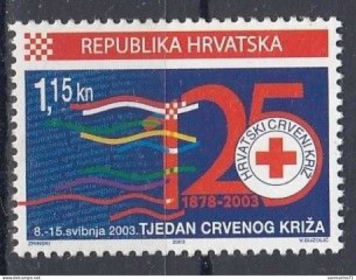 CROATIA Postage Due 98,unused - Croce Rossa