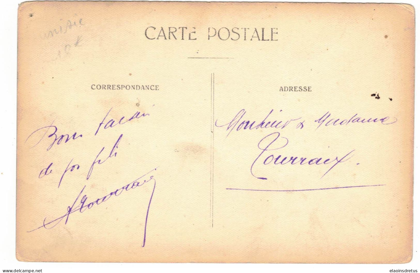 Carte-photo Monastir (Tunisie) - Laveuses (1917). Correspondance Au Dos. - Sénégal