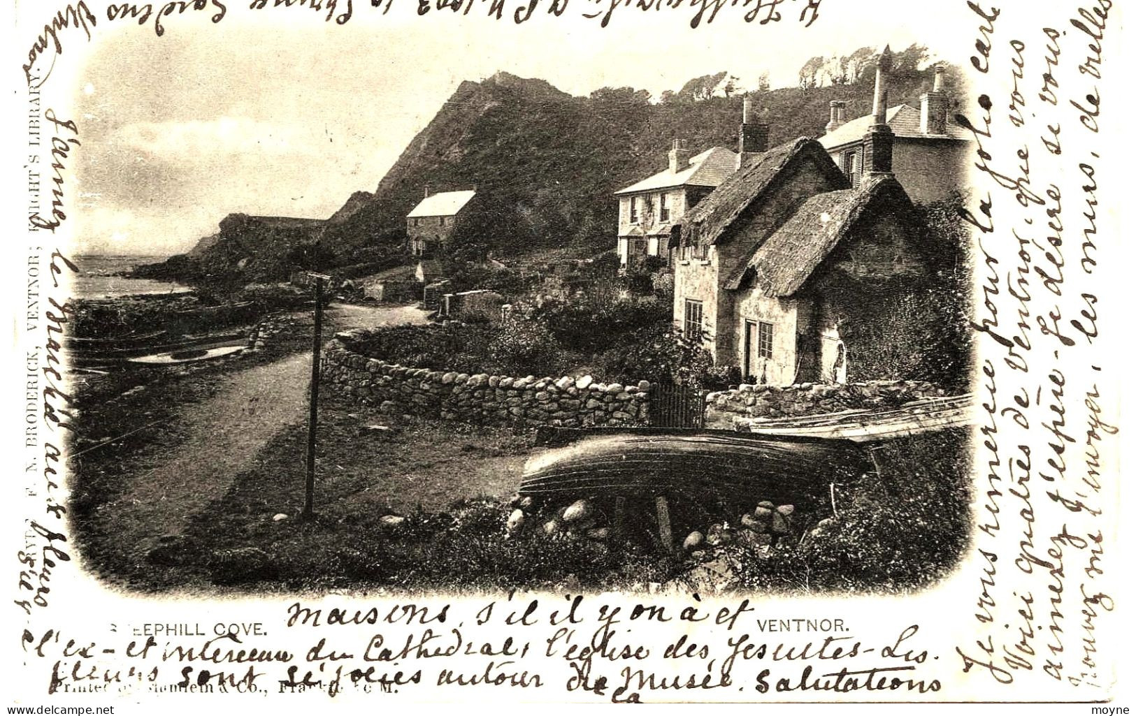 2321 - R.U - Angleterre -   VENTNOR  - SHEEPHILL  COVE   .     - ISLE  OF  WIGHT  -  Circulée  En 1901 - Wolverhampton