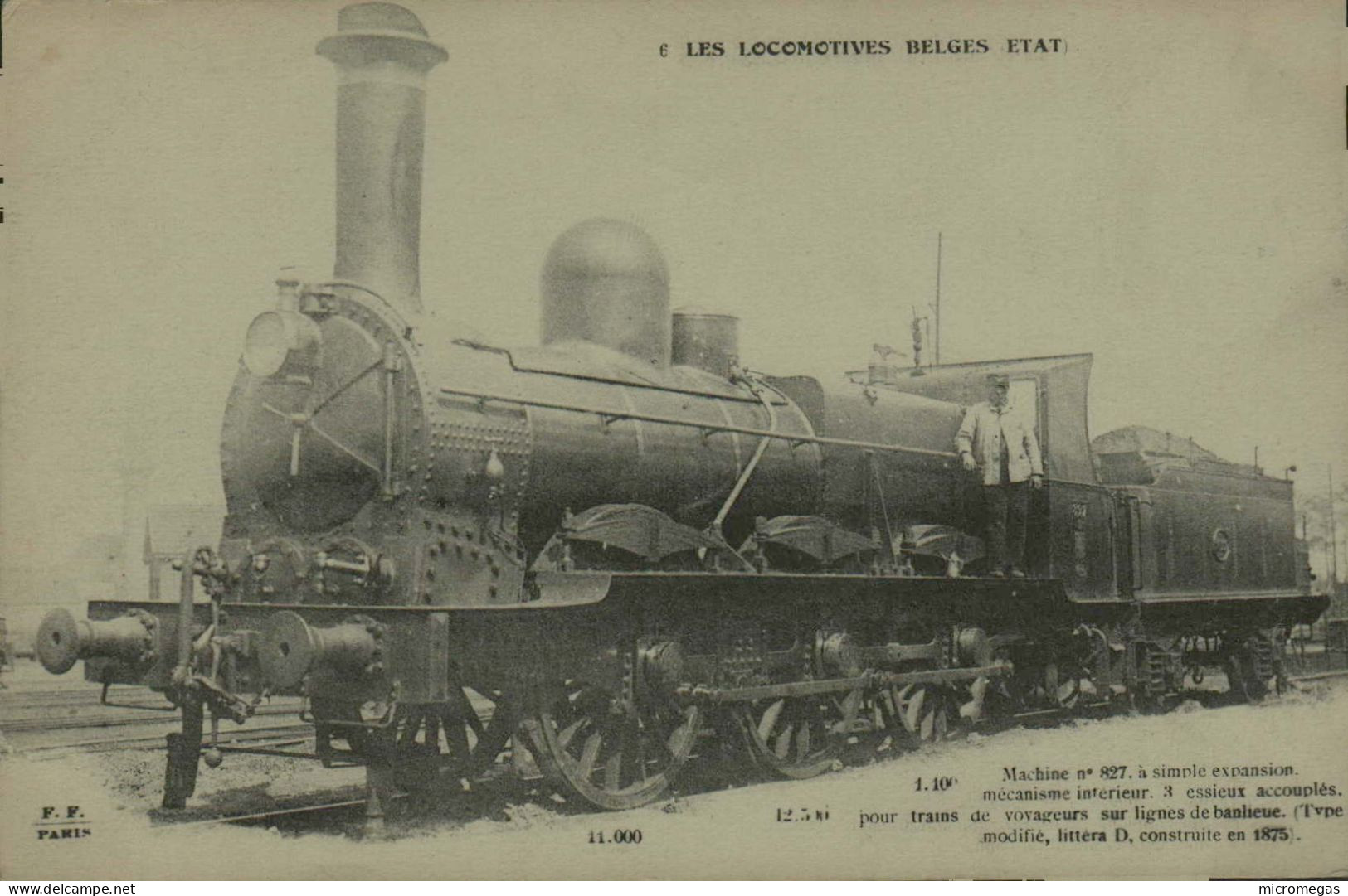 Les Locomotives Belges Etat - Machine 827 à Simple Expansion - Trains