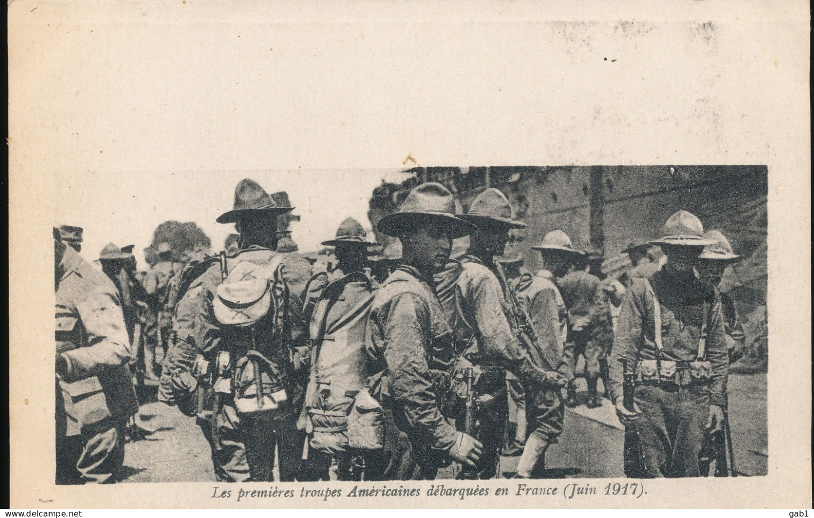 Les Premieres Troupes Americaines Debarques En France ( Juin 1917 ) - Weltkrieg 1914-18