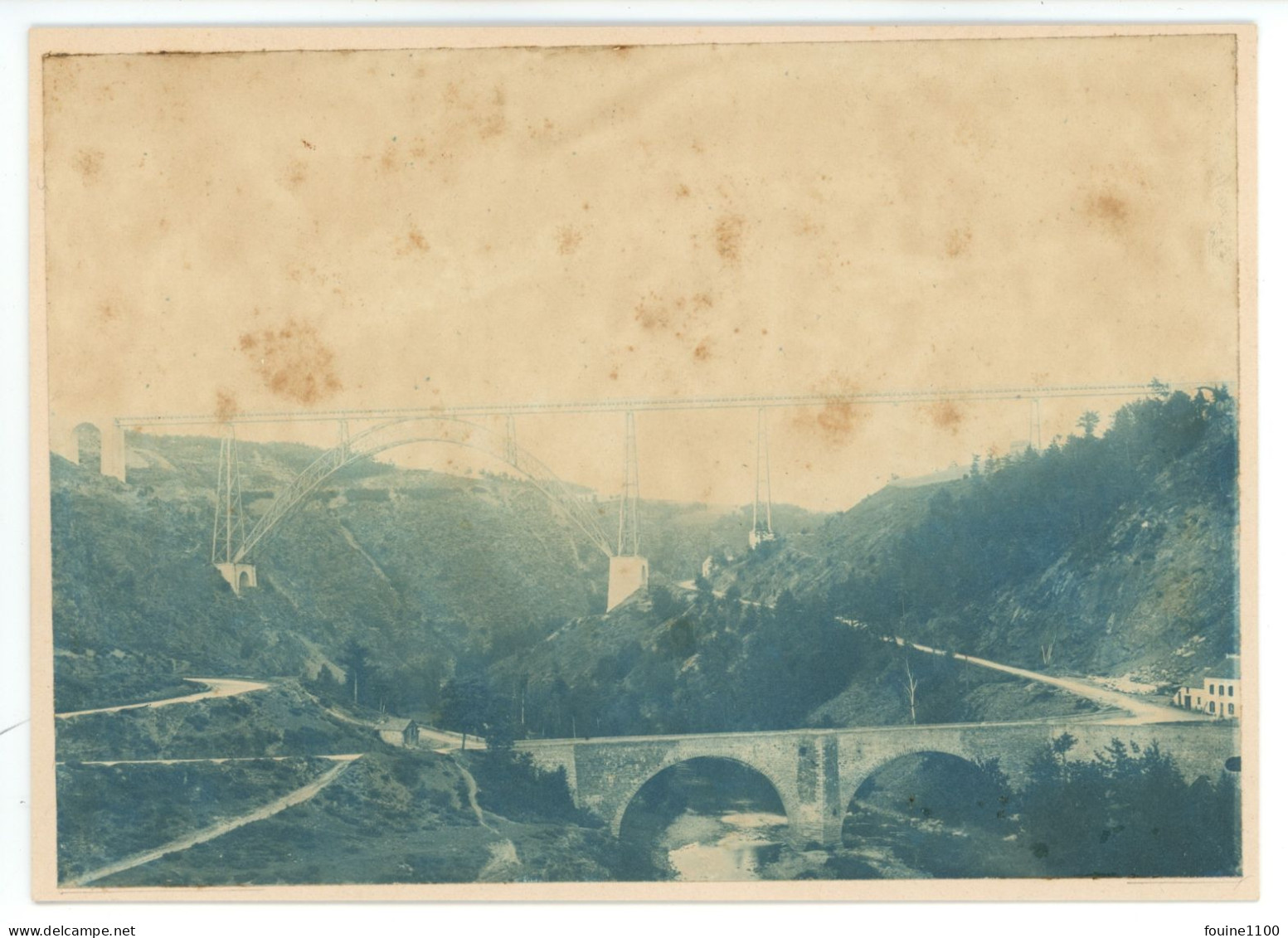 PHOTO Format 17,5 X 12,5 Cm Viaduc De GARABIT 15 Cantal La Vallée De La Truyère - Orte