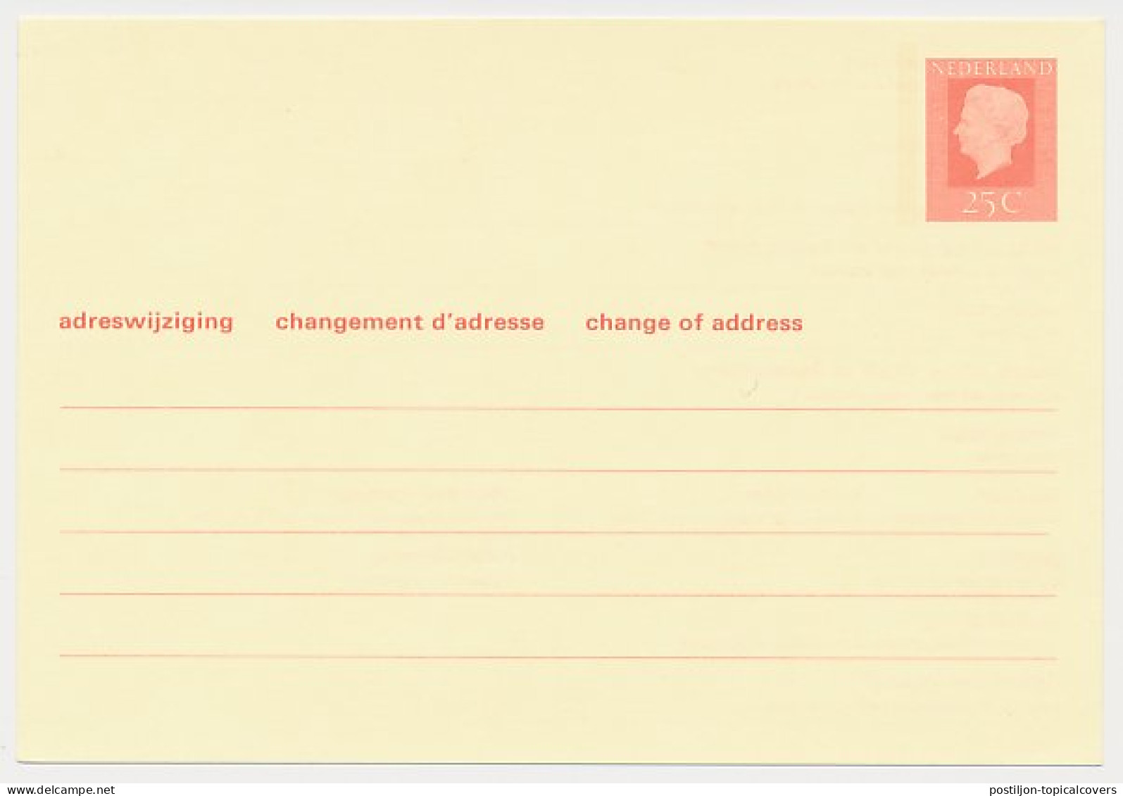Verhuiskaart G. 38 - Postwaardestukken