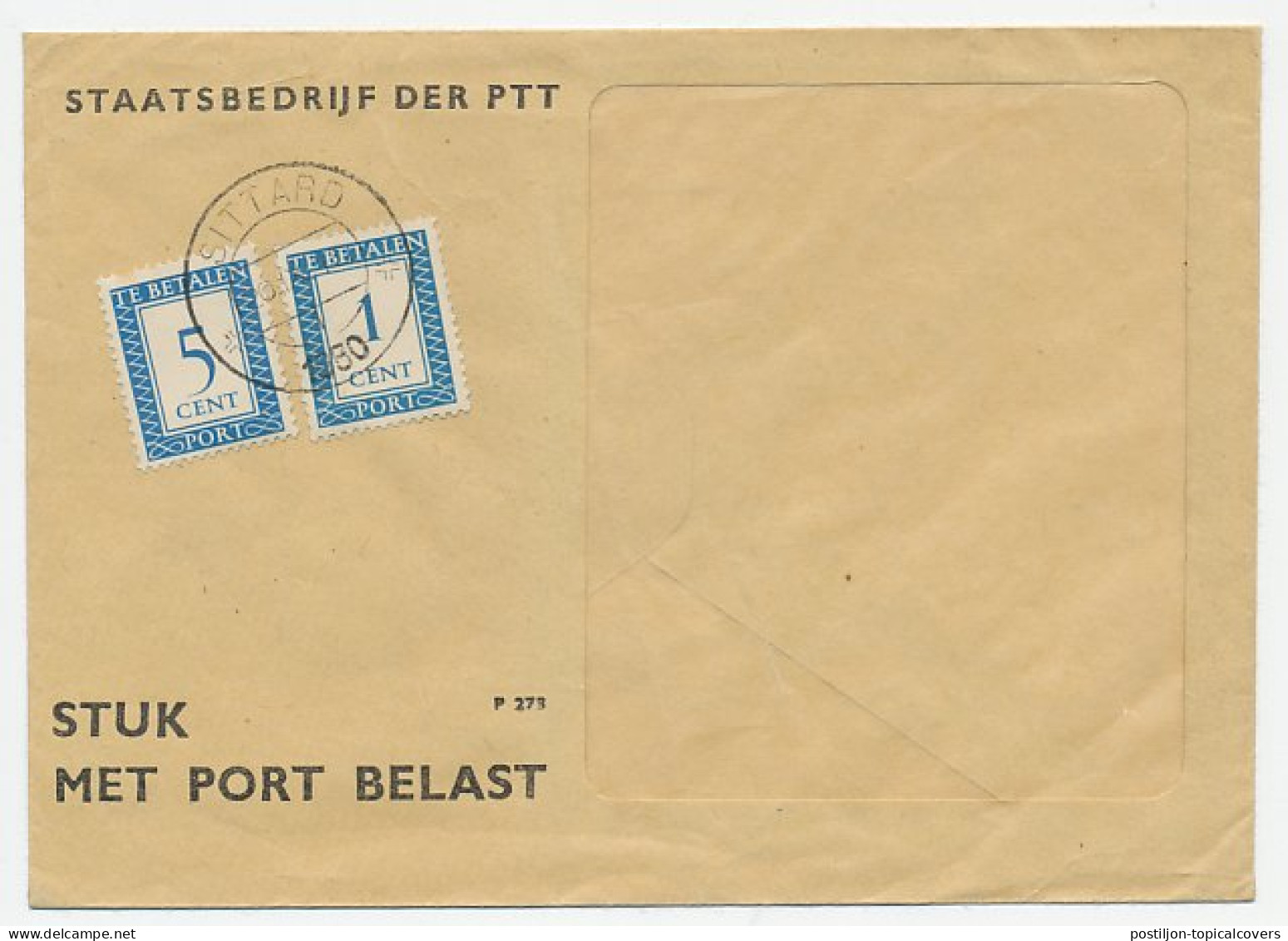 Emissie Port 1947 Dienst Envelop Sittard - Non Classés