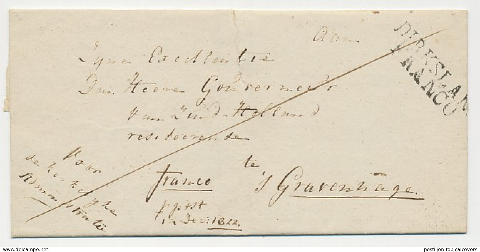 Distributiekantoor Den Bommel - Dirksland - Den Haag 1822 - ...-1852 Préphilatélie
