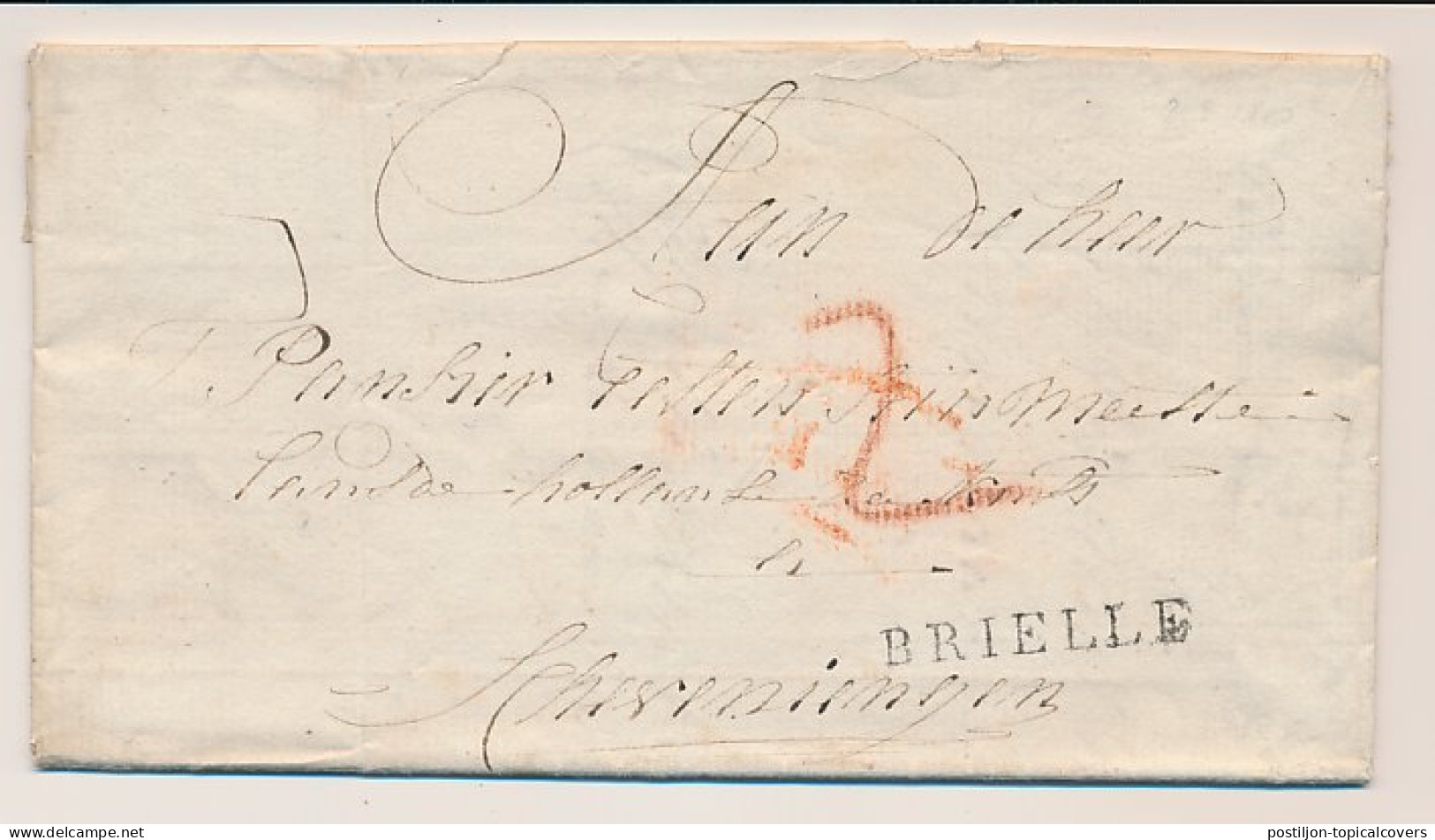 Goedereede - BRIELLE - Scheveningen 1810 - ...-1852 Préphilatélie