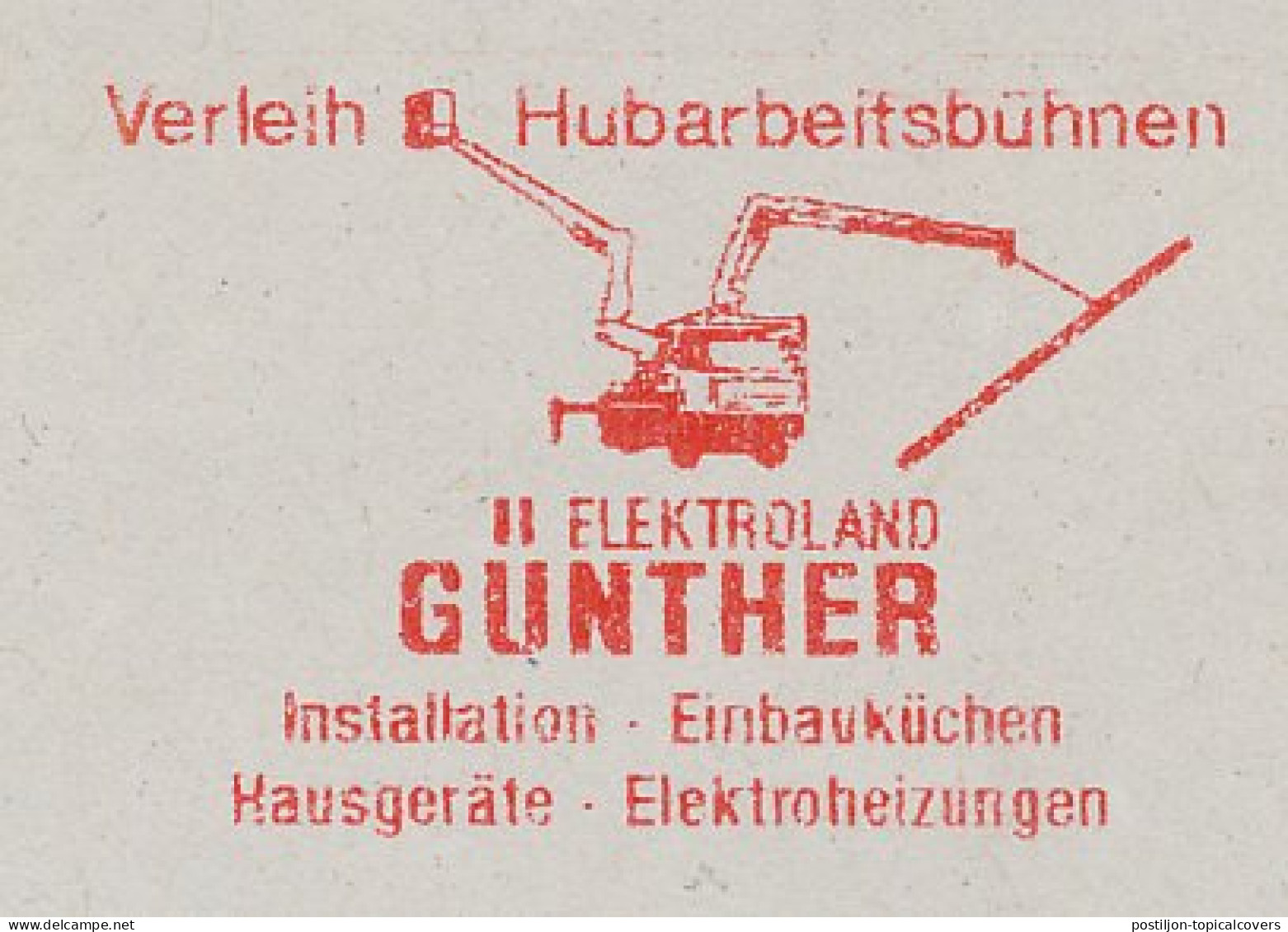 Meter Cut Germany 1997 Truck Crane - Sonstige & Ohne Zuordnung