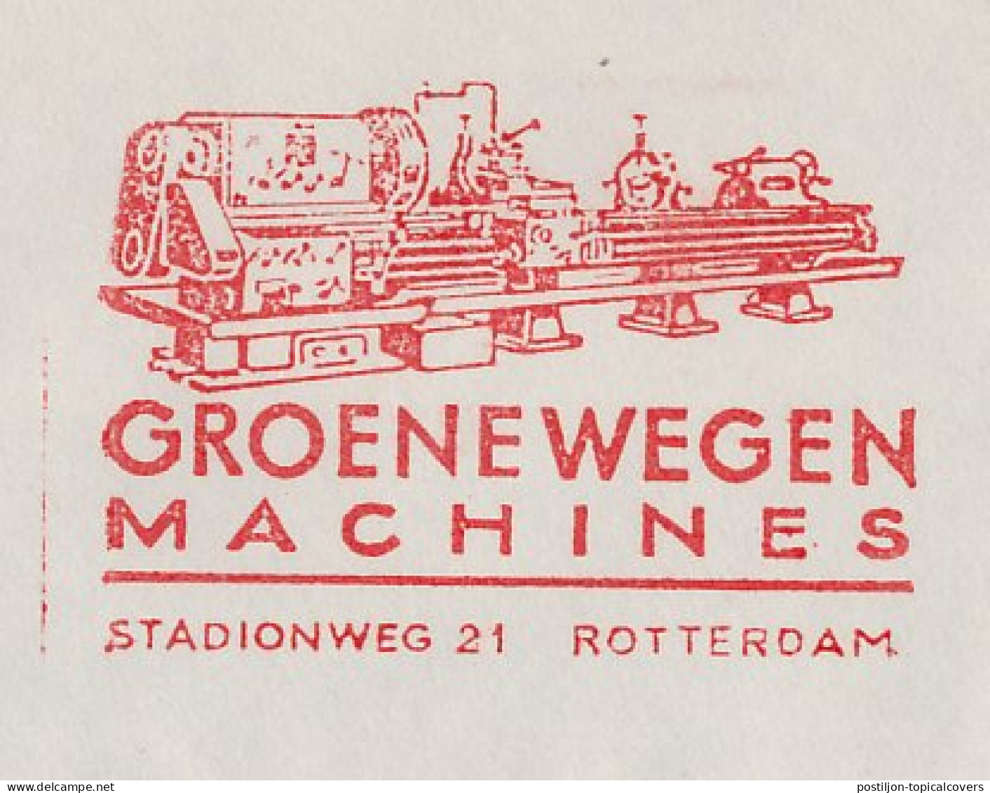 Meter Cover Netherlands 1958 Machine Tools - Altri & Non Classificati