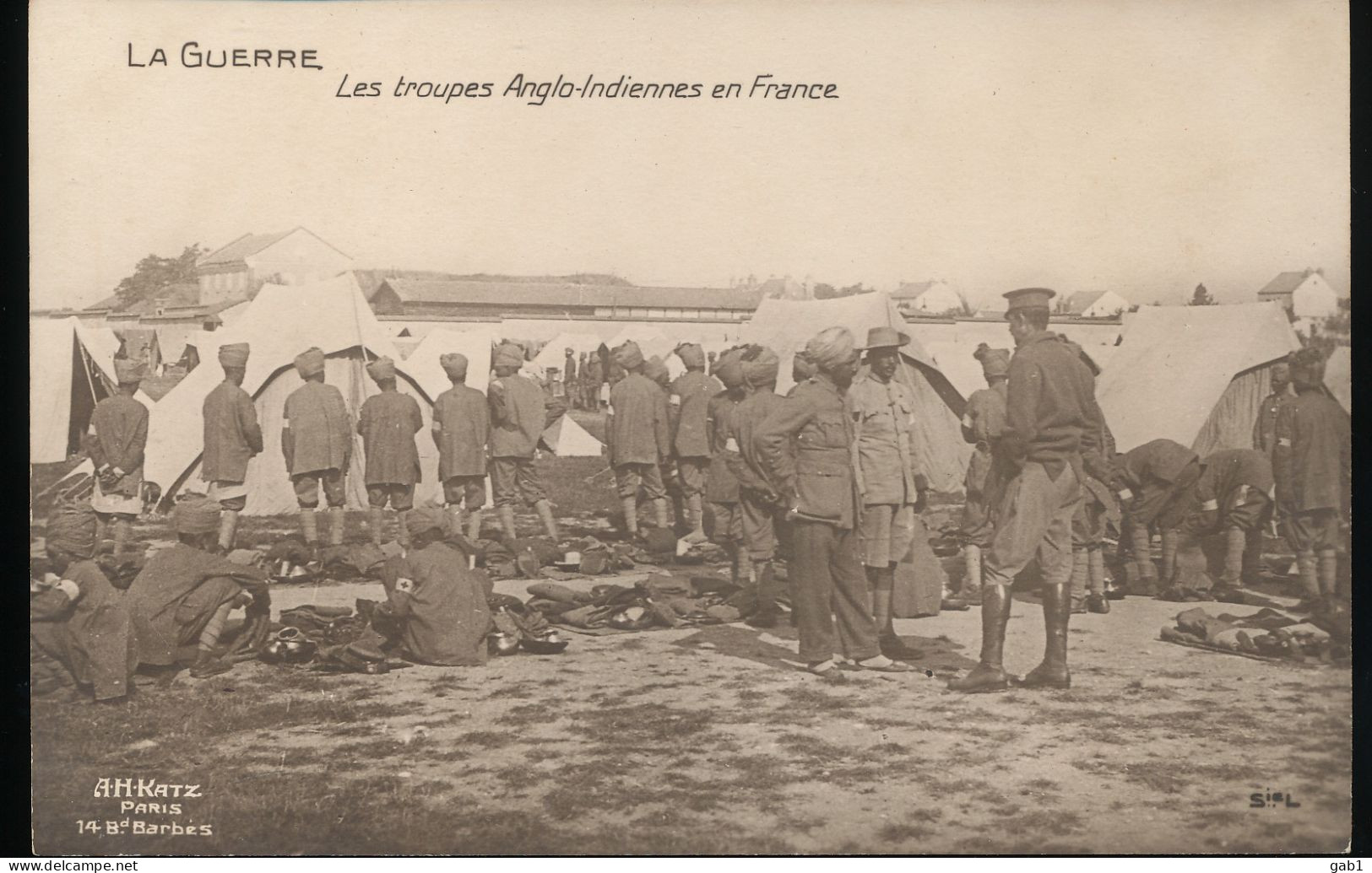 La Guerre --- Les Troupes Anglo - Indiennes En France - War 1914-18