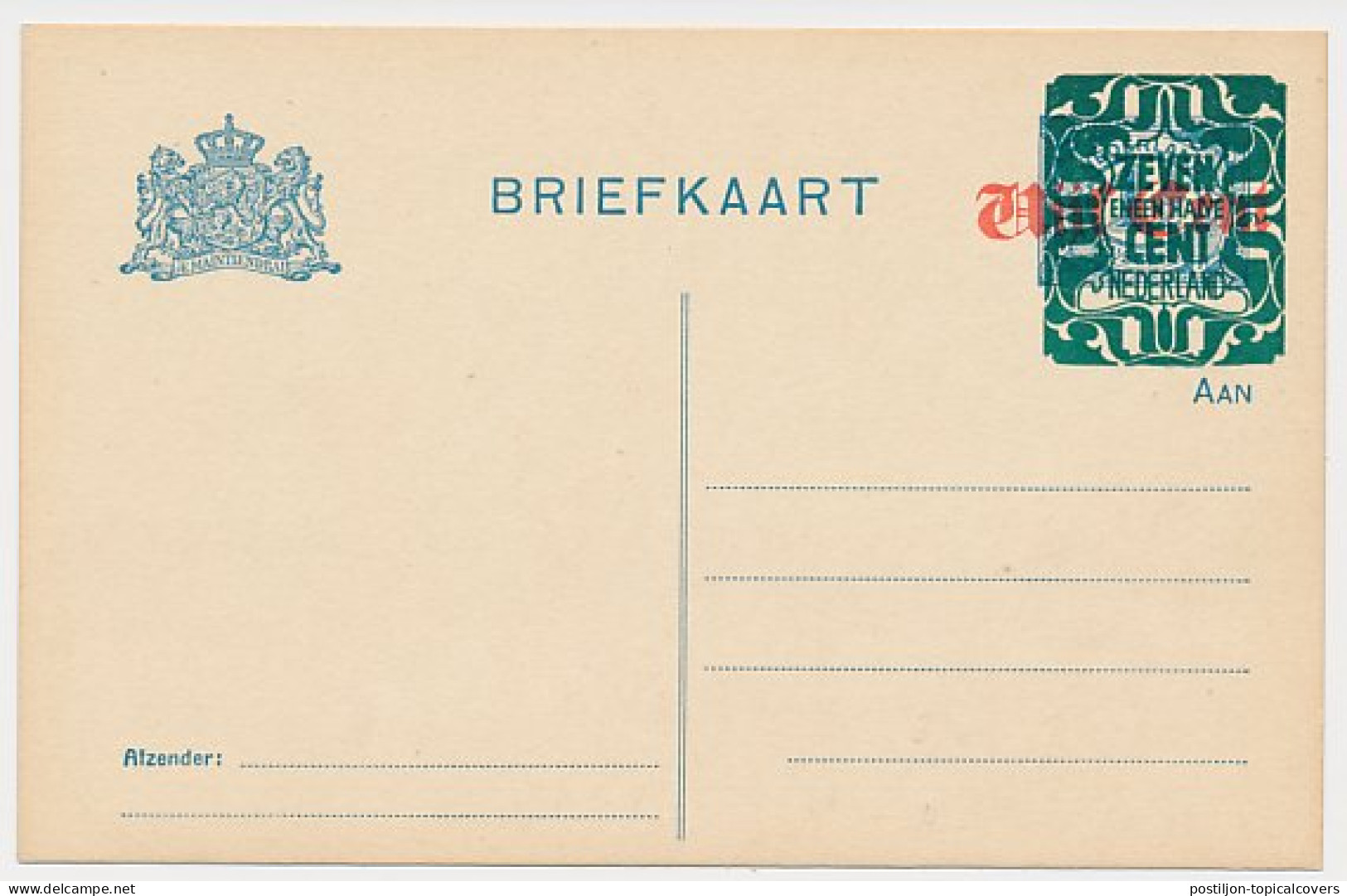 Briefkaart G. 175 I - Interi Postali