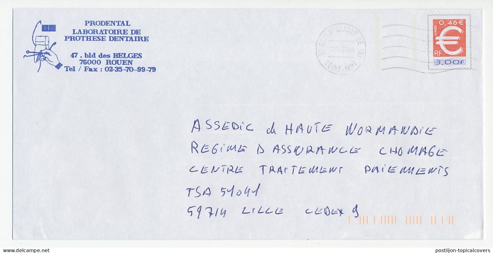 Postal Stationery / PAP France 2001 Dentist - Tooth - Medizin