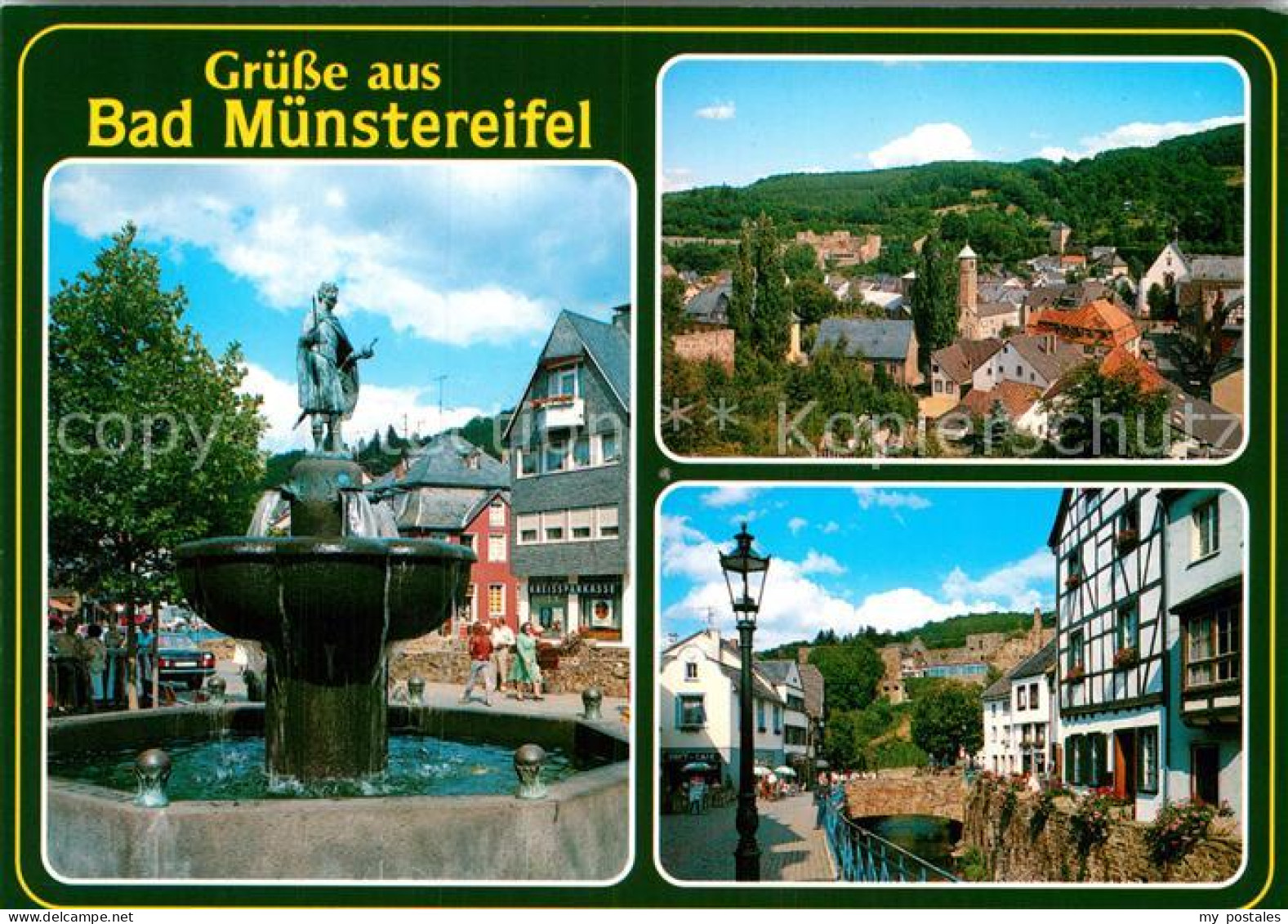 72941578 Bad Muenstereifel Brunnen Panorama Ortsmotiv Bad Muenstereifel - Bad Muenstereifel