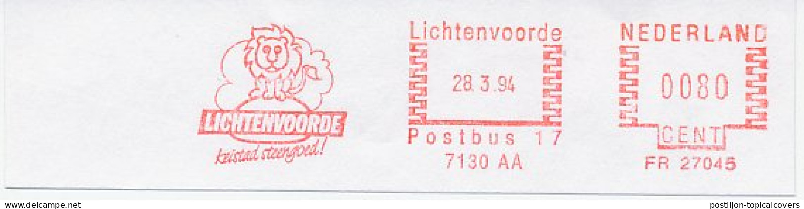 Meter Cut Netherlands 1994 Lion - Autres & Non Classés