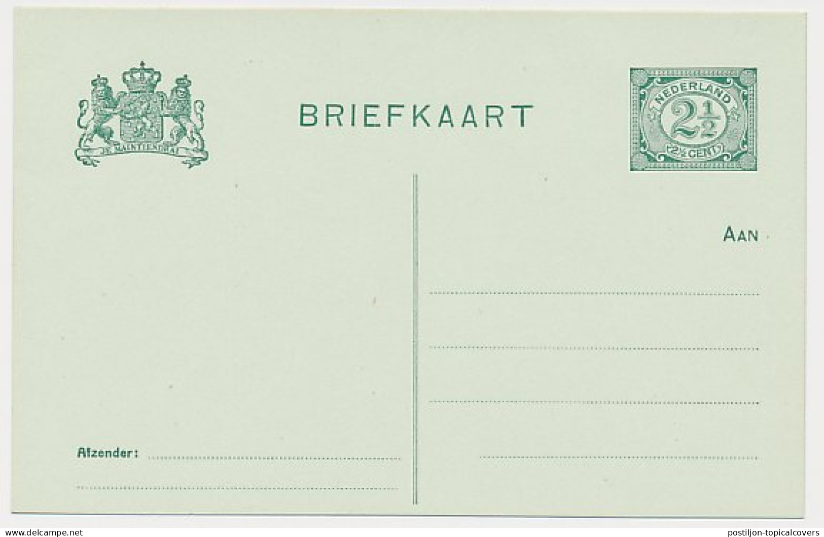 Briefkaart G. 73 - Postwaardestukken