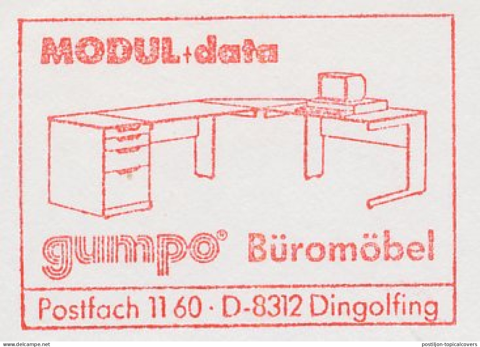 Meter Cut Germany 1988 Computer - Desk - Non Classificati