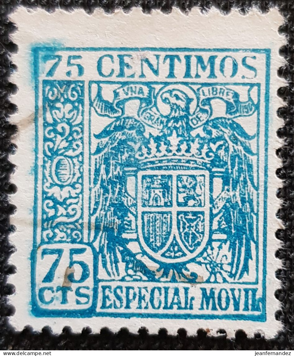 Fiscales  Especial Movil U144 1940 75cts - Revenue Stamps