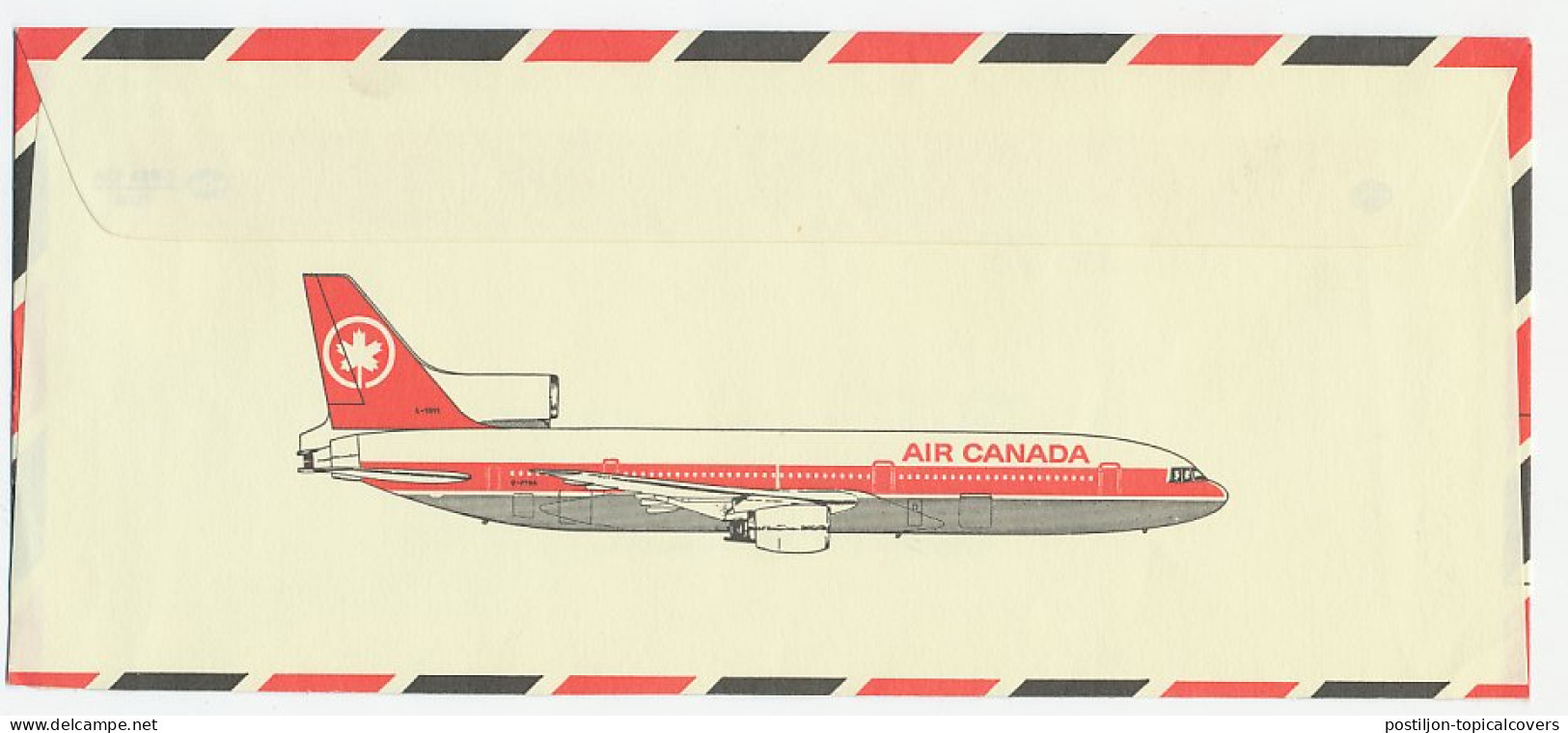 Illustrated Meter Cover Canada 1984 Air Canada  - Avions