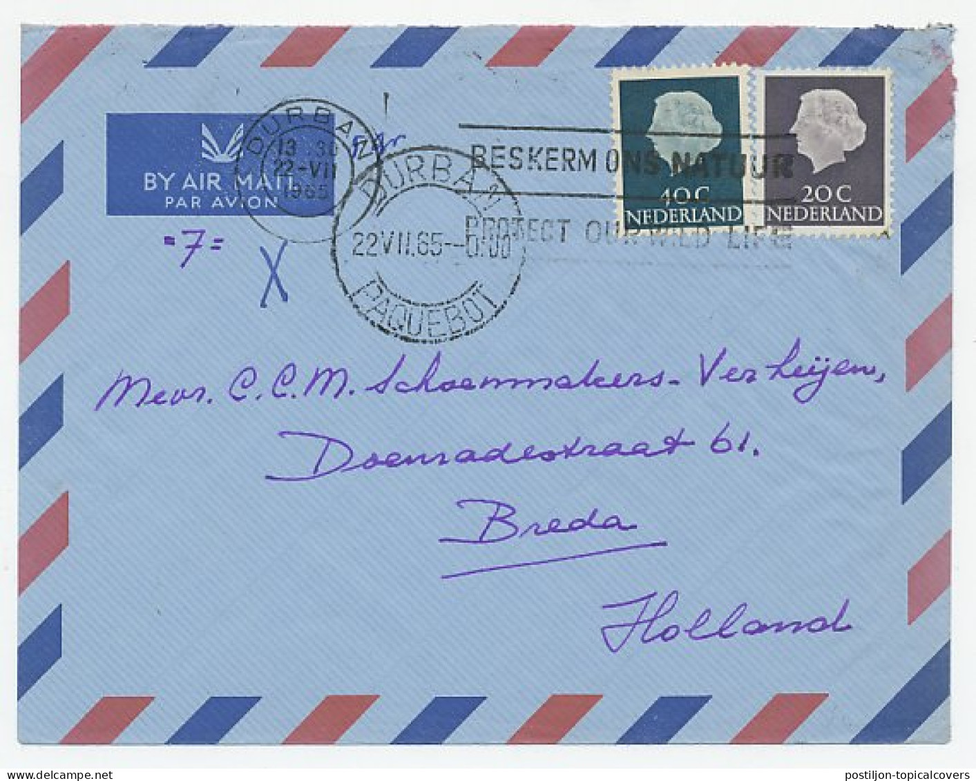 Paquebot Durban - Breda 1965 - Unclassified