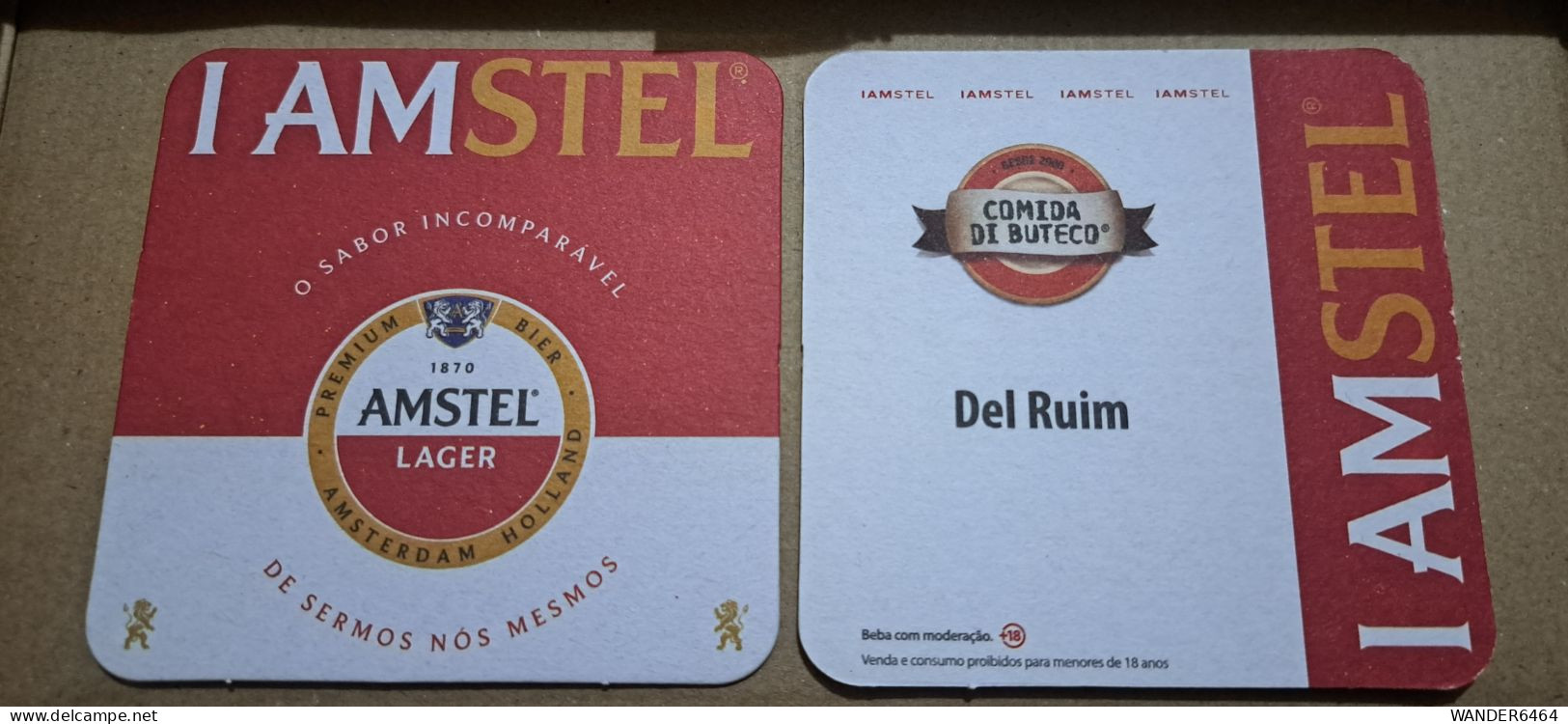 AMSTEL HISTORIC SET BRAZIL BREWERY  BEER  MATS - COASTERS #07 BAR DEL RUIM - Sous-bocks