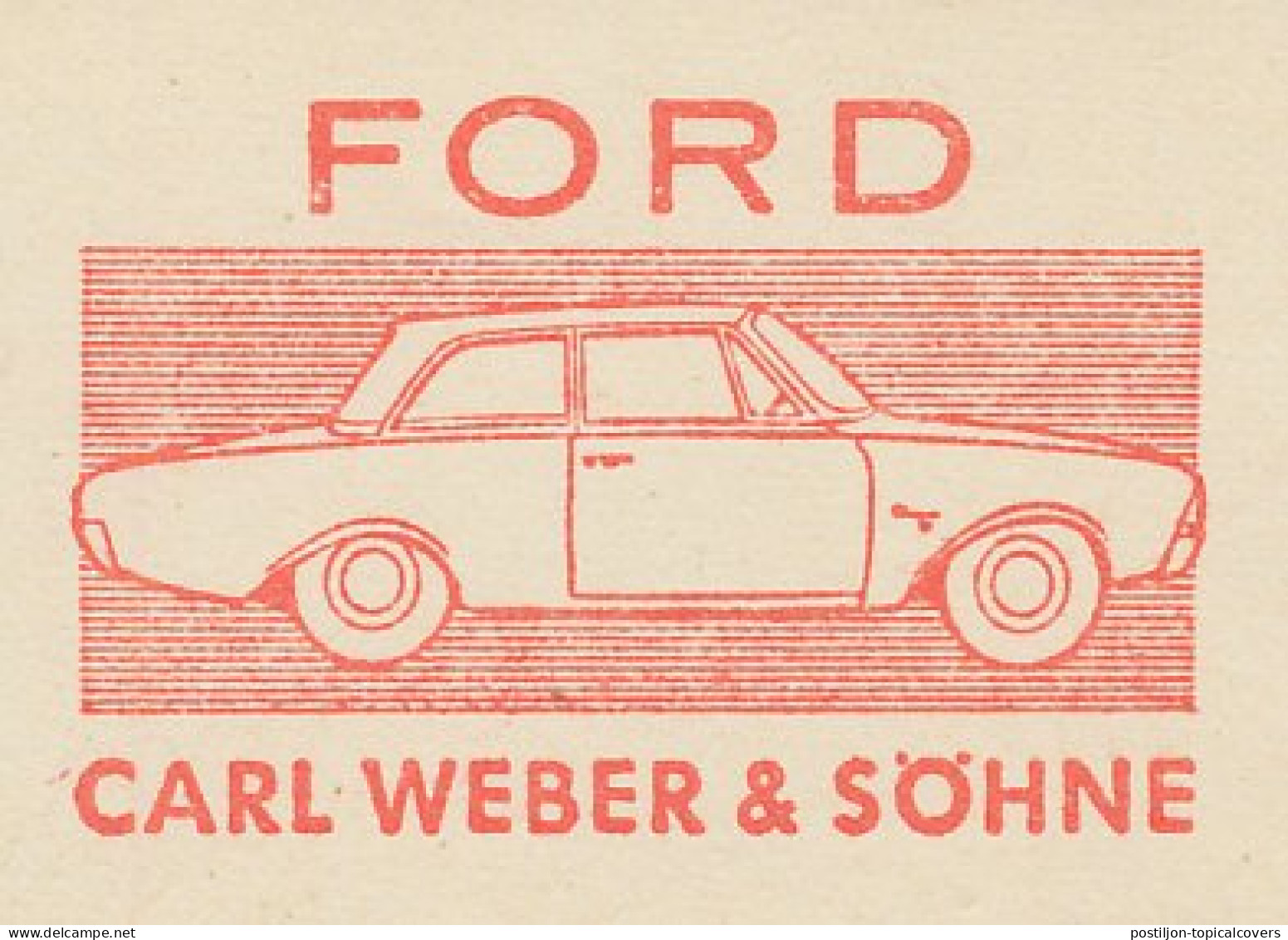 Meter Cut Germany 1964 Car - Ford - Auto's