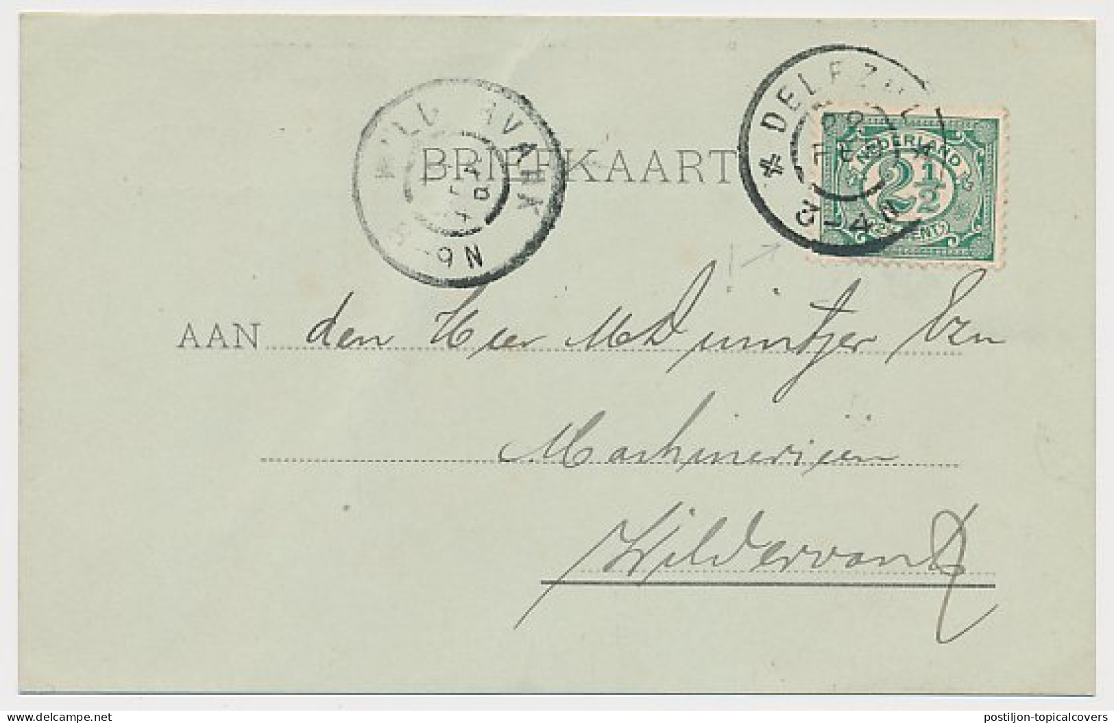 Firma Briefkaart Delfzijl / Farmsum 1904 Scheepswerf - Smederij - Zonder Classificatie