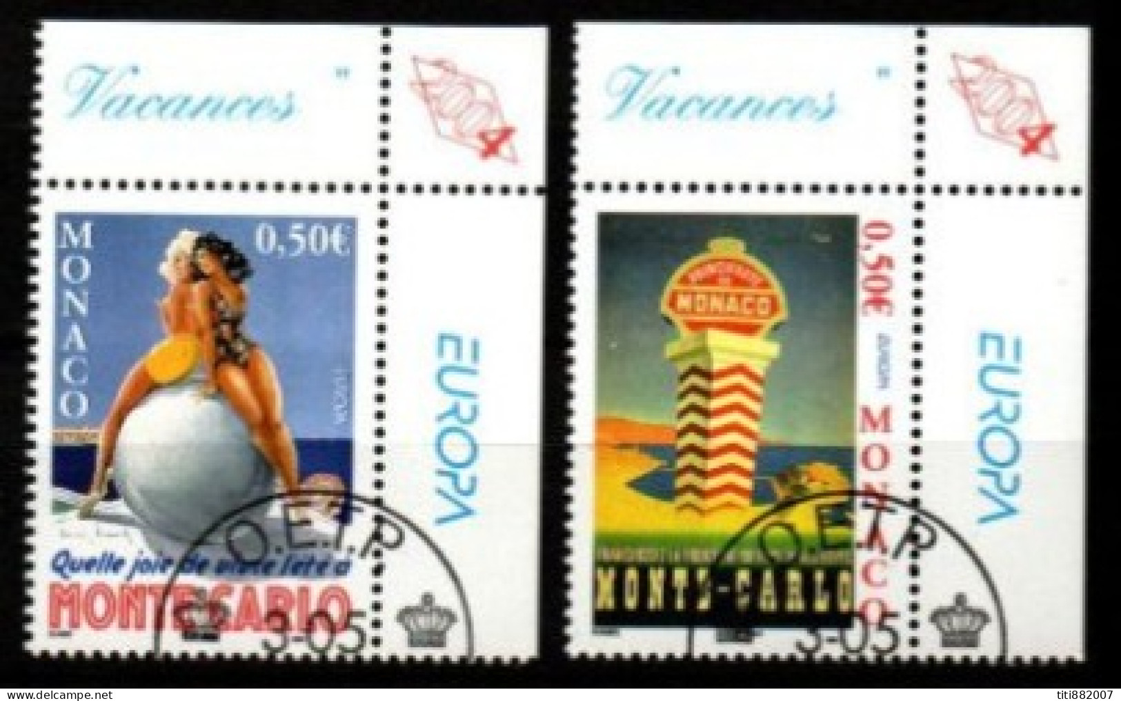 MONACO   -  2004 .  Y&T N° 2437 / 2438 Oblitérés.   EUROPA - Used Stamps