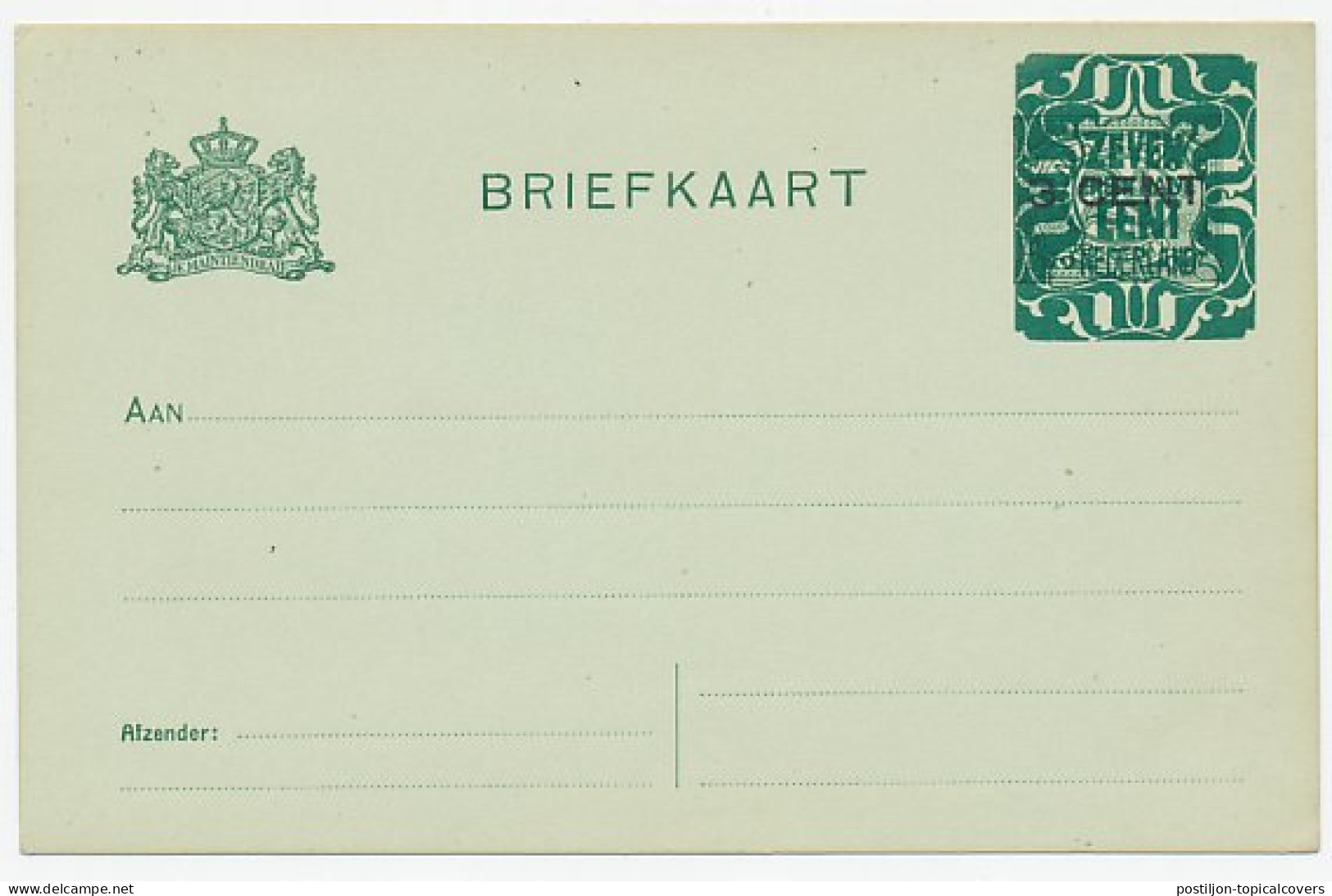 Briefkaart G. 173 A II - Interi Postali