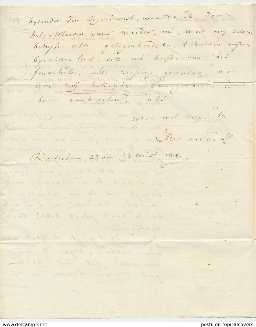 ROTTERDAM FRANCO - S Gravenhage 1818 - ...-1852 Precursori