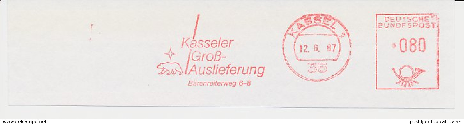 Meter Cut Germany 1987 Bear - Autres & Non Classés