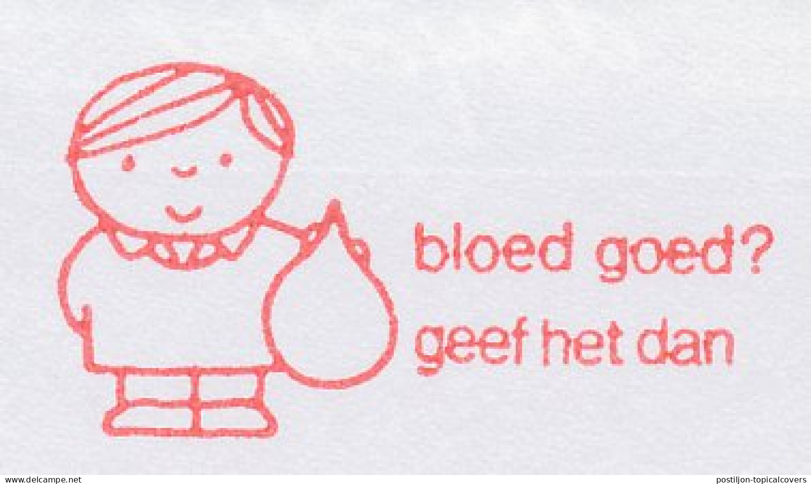 Meter Top Cut Netherlands 1999 Blood - Donor - Dick Bruna - Rode Kruis