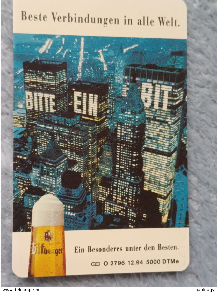 GERMANY-1083 - O 2796 - Bitburger 2 - City - BEER - 5.000ex. - O-Series : Séries Client