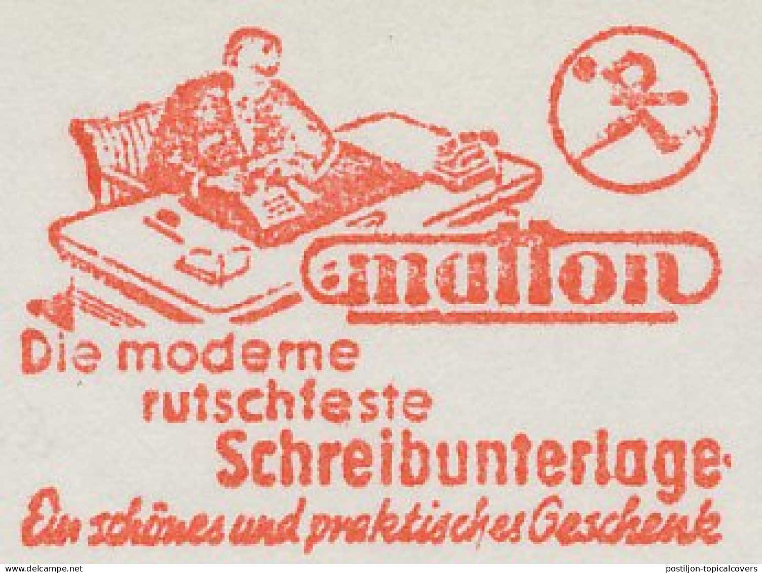 Meter Cut Germany 1965 Desk Writing Pad - Matton - Ohne Zuordnung