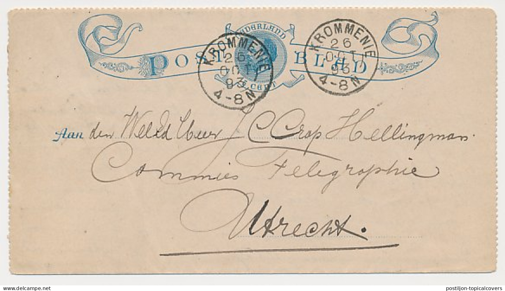 Kleinrondstempel Krommenie 1893 - Unclassified