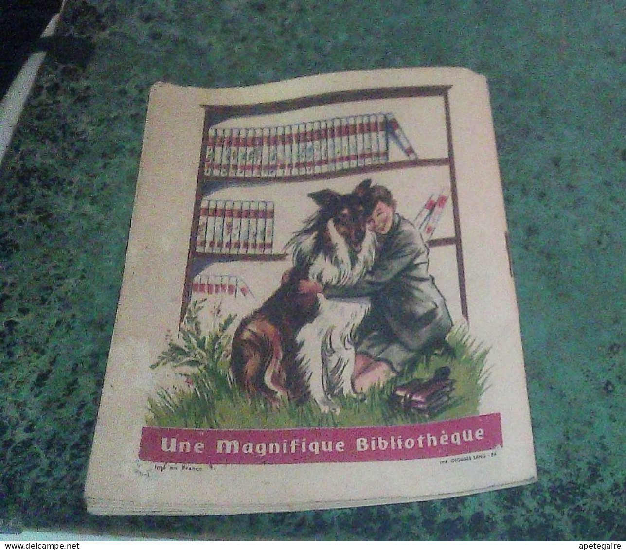 vieux papier publicité catalogue livre jeunesse Ideal Bibliothèque 1954