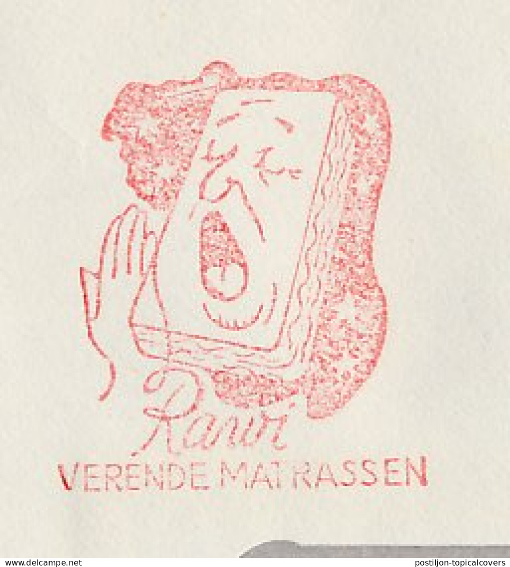 Meter Cover Netherlands 1958 Mattress - Yawning - Winschoten - Unclassified