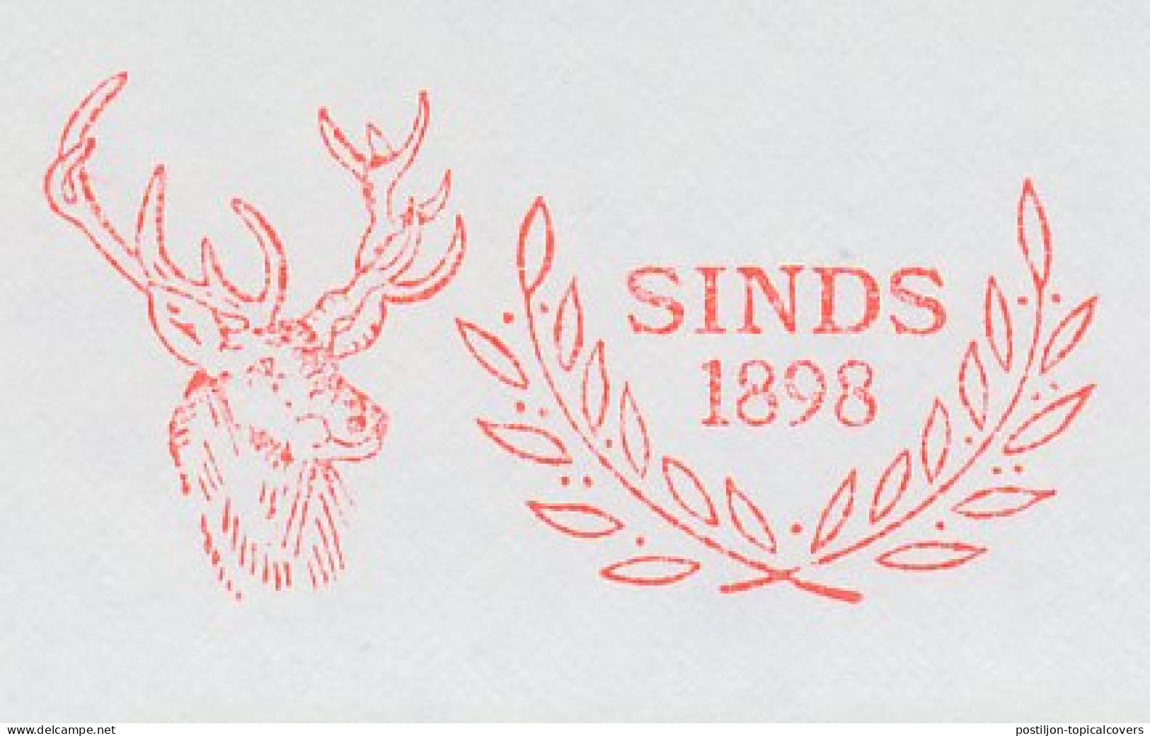 Meter Cut Netherlands 1988 Red Deer - Stag - Other & Unclassified