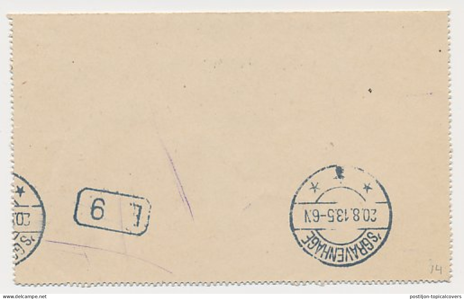 Postblad G. 14 Nunspeet - Den Haag  - Postal Stationery