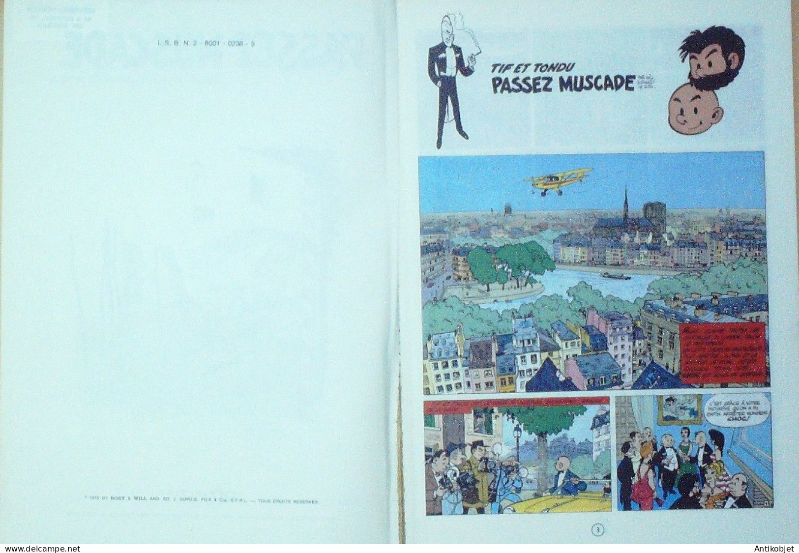 Tif Et Tondu Passez Muscade N+6 Illustré Par Dupuis 1975 - Other & Unclassified