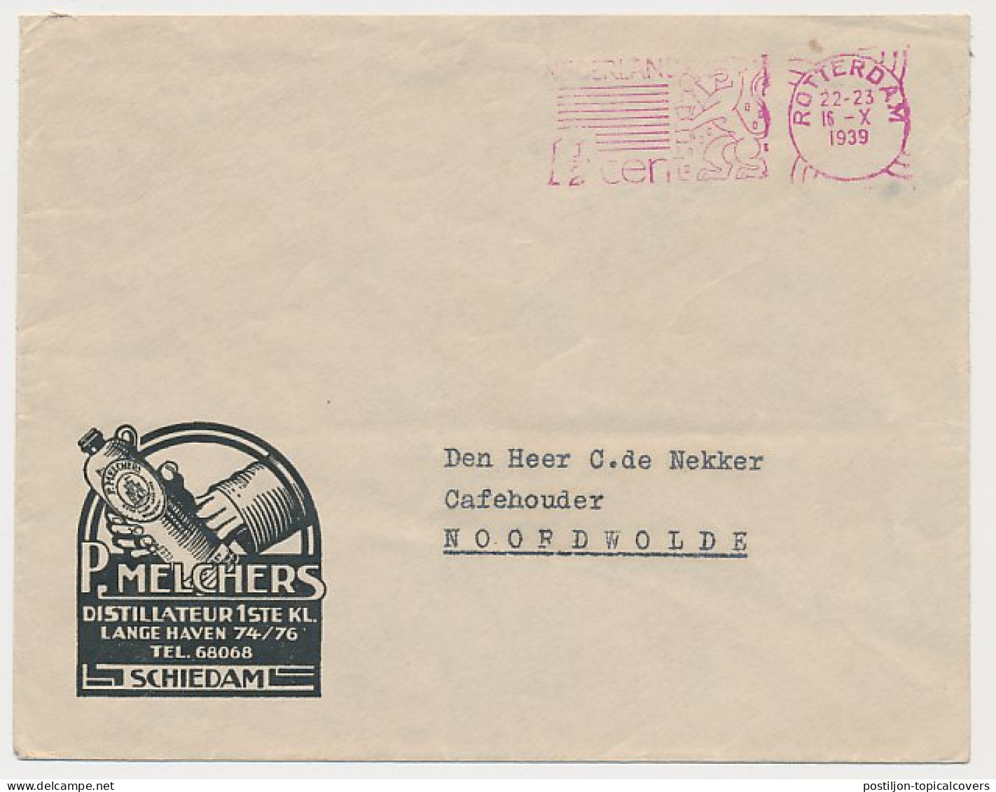 Firma Envelop Schiedam 1939 - Distillateur - Alcohol - Unclassified