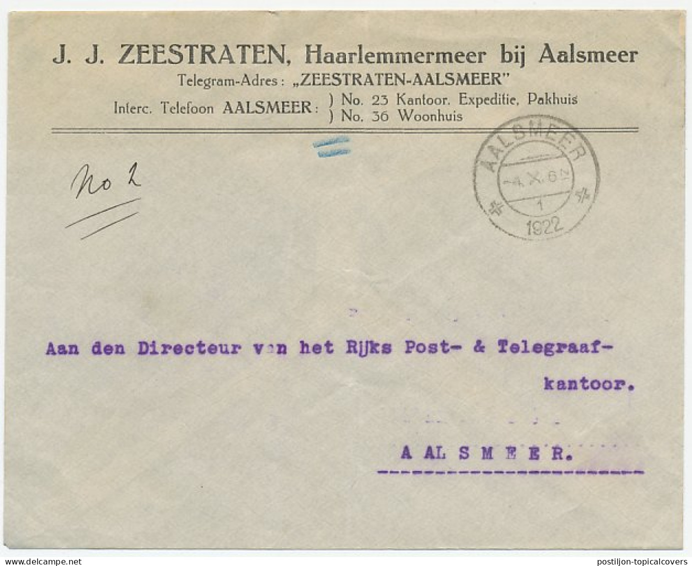 Firma Envelop Aalsmeer 1922 - Ohne Zuordnung