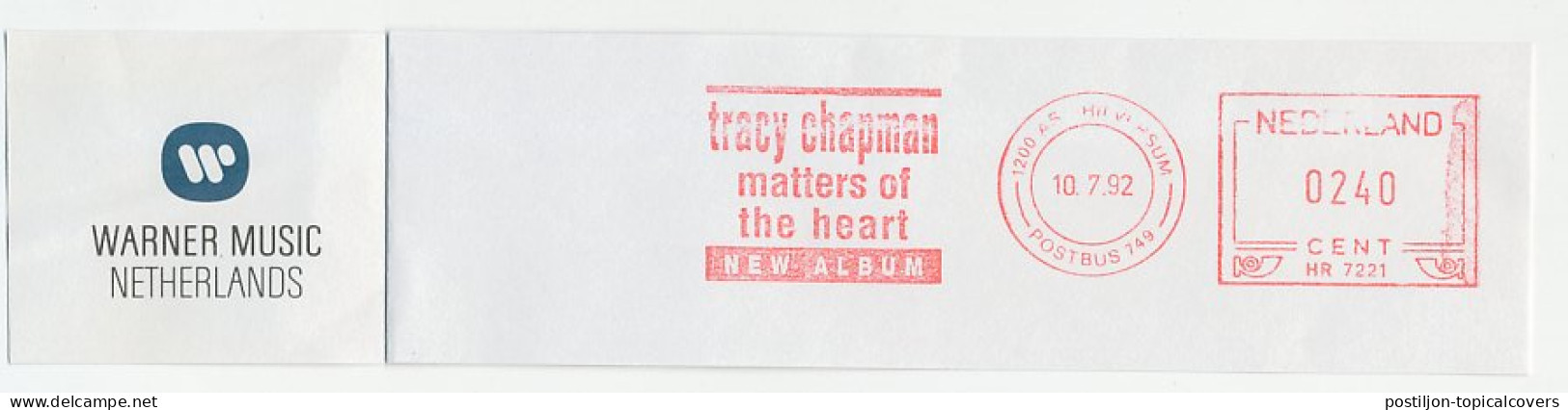 Meter Top Cut Netherlands 1992 Tracy Chapman - Album - Matters Of The Heart - Musique