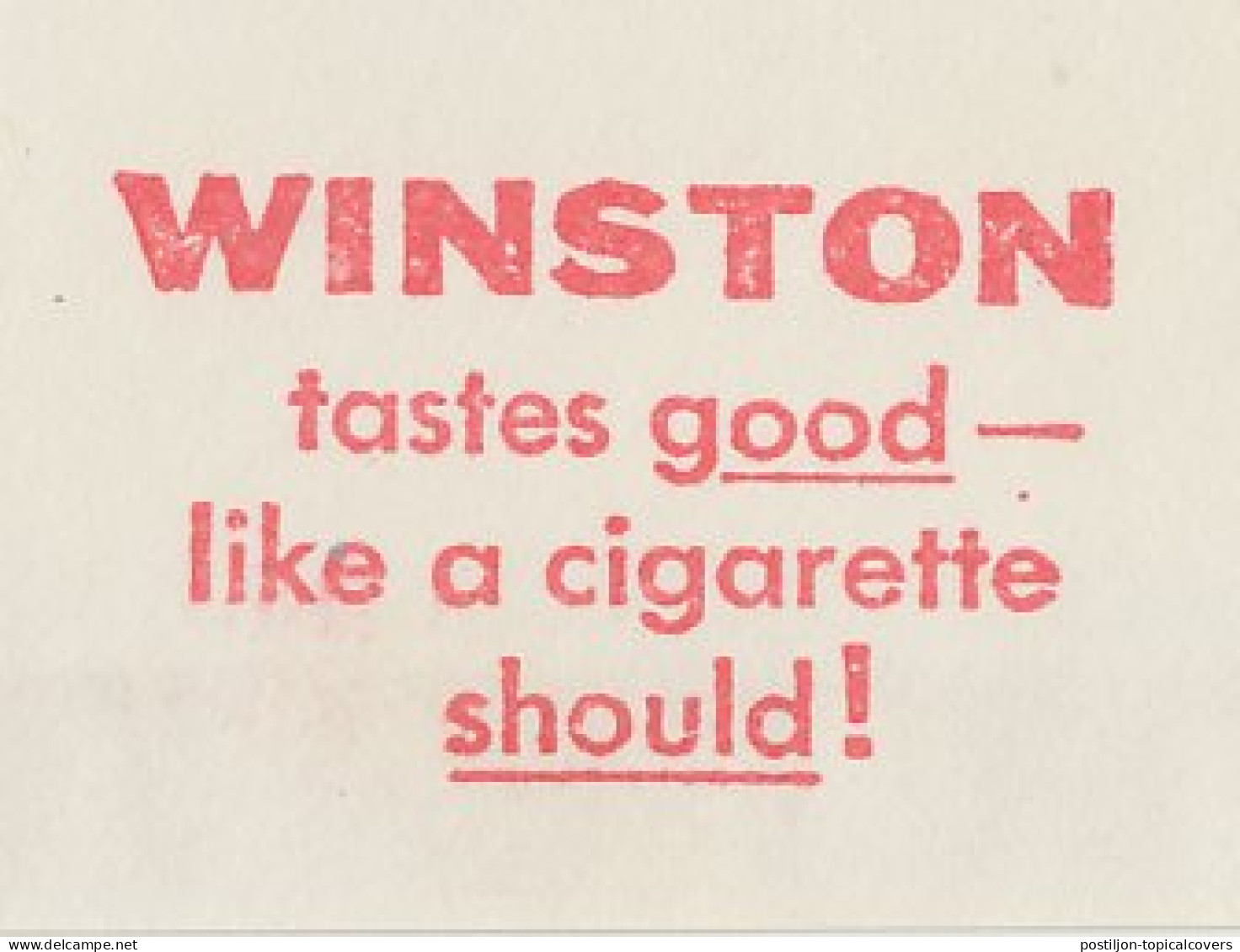 Meter Top Cut USA 1955 Cigarette - Winston - Tabaco