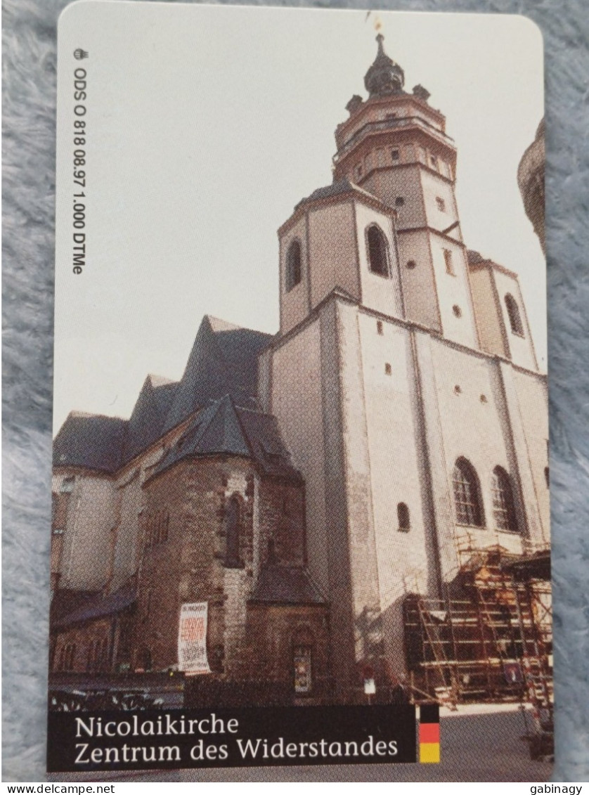 GERMANY-1084 - O 0818 - Deutsche Einheit: Nicolaikirche - Zentrum Des Widerstandes - 1.000ex. - O-Series : Series Clientes Excluidos Servicio De Colección