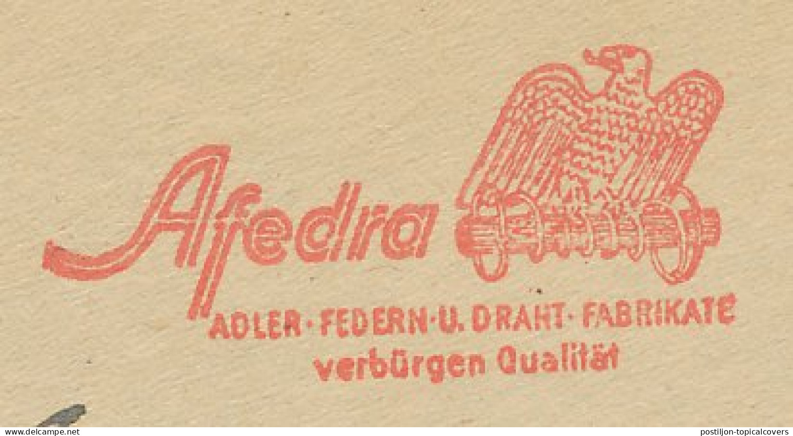 Meter Cover Deutsche Post / Germany 1948 Bird - Eagle - Autres & Non Classés