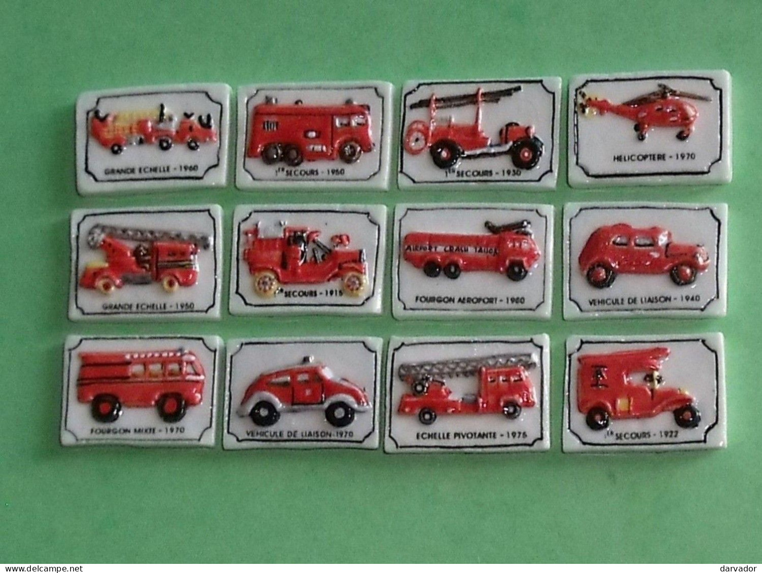 TC4 / Fève / Série De Fèves Complète : Les Camions De Pompiers 2004 - Sport