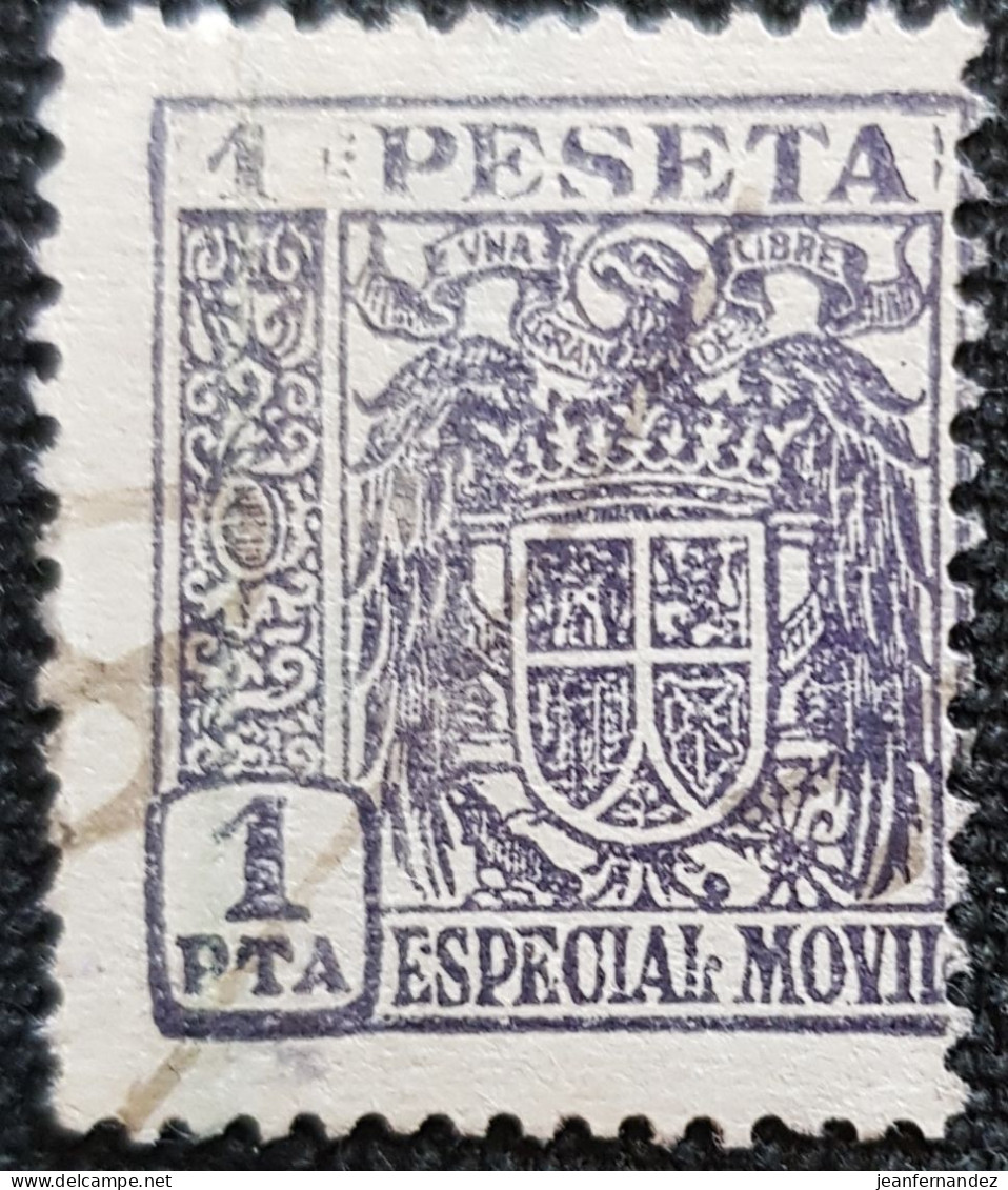 Fiscales  Especial Movil U146 1940 1Pts Gris Violacé - Fiscales