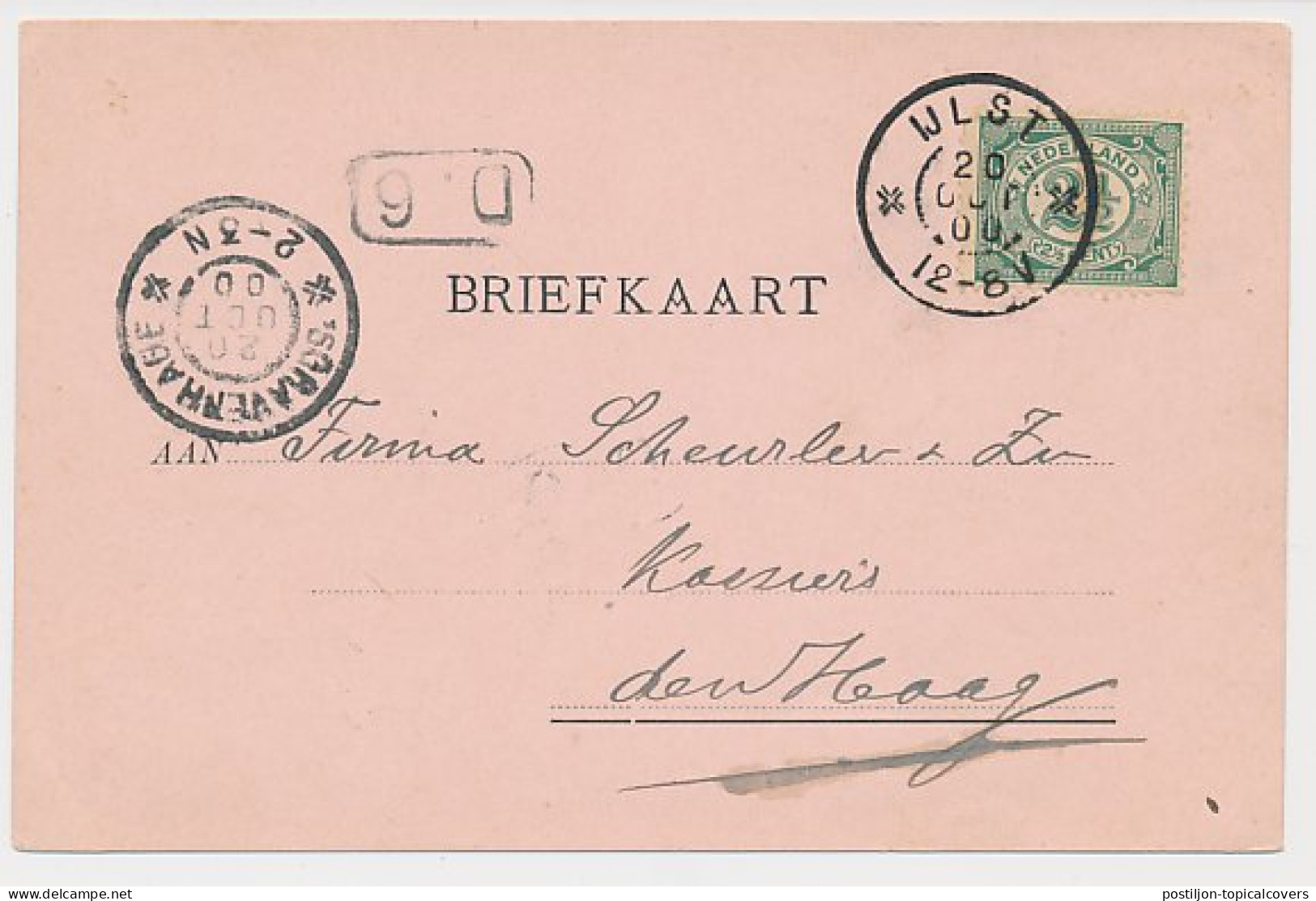 Firma Briefkaart IJlst 1900 - Zagerij - Houthandel - Ohne Zuordnung