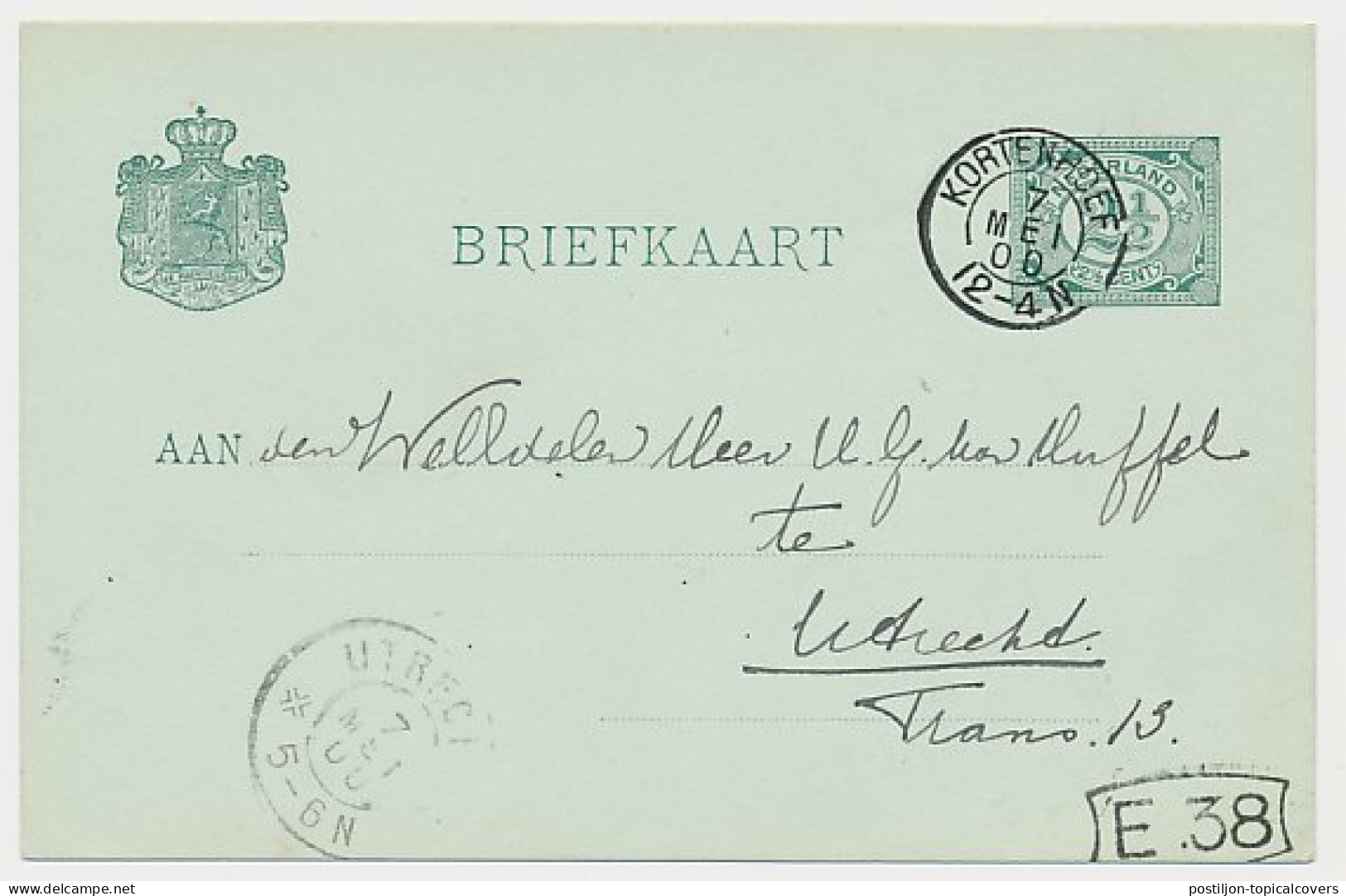 Kleinrondstempel Kortenhoef 1901 - Ohne Zuordnung