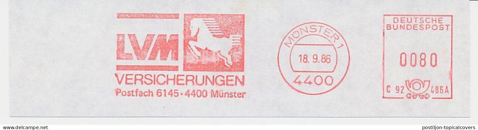 Meter Cut Germany 1986 Horse - Paardensport